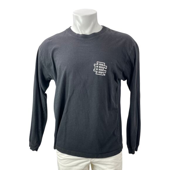 Eric Emanuel Other - Eric Emanuel Men's Black Long Sleeve Crew Neck Graphic T Shirt Tee Top Size L